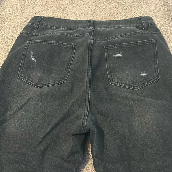 Shein L Tall Black/gray Mom Jeans - Picture 7 of 8